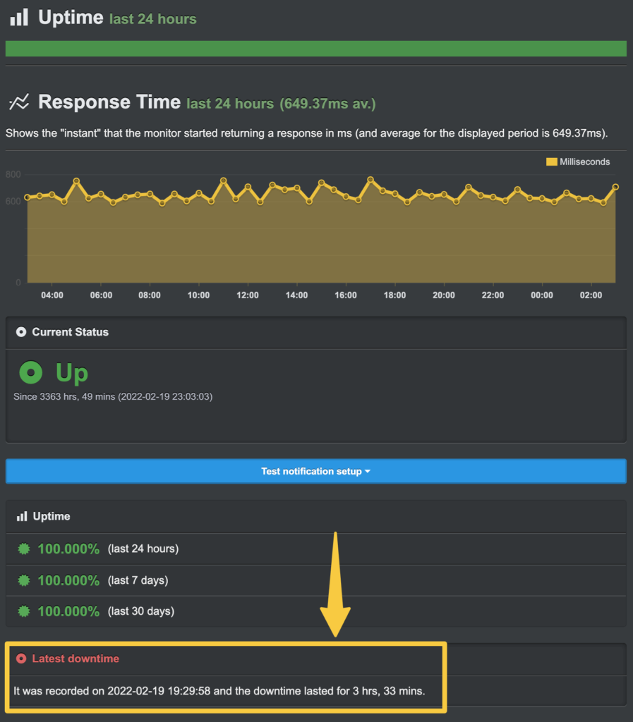 uptime upcloud