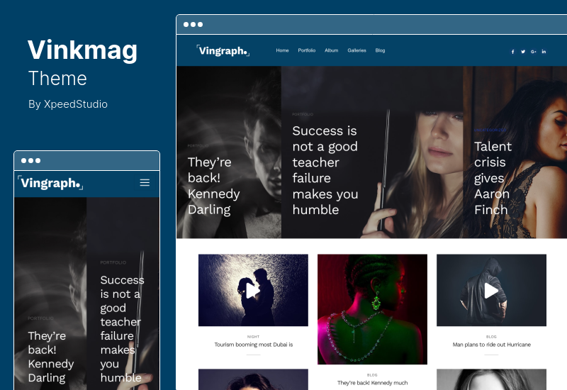 Tema Vinkmag - Tema WordPress pentru AMP Newspaper Magazine