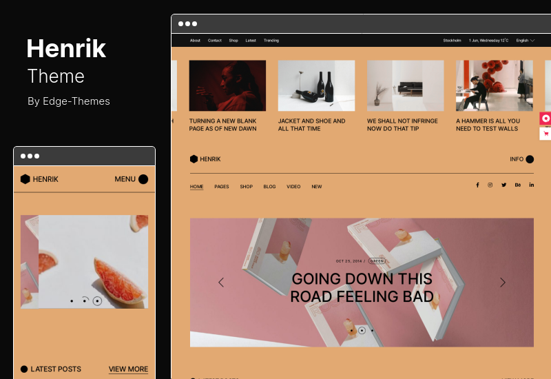 Tema Henrik - Tema WordPress per riviste creative