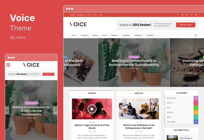 Voice-Thema - WordPress-Thema für Nachrichtenmagazine