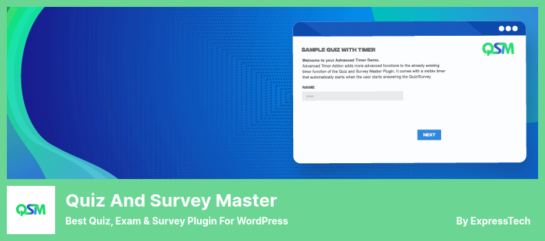 Plugin Quiz And Survey Master - Melhor Plugin Quiz, Exame e Pesquisa para WordPress