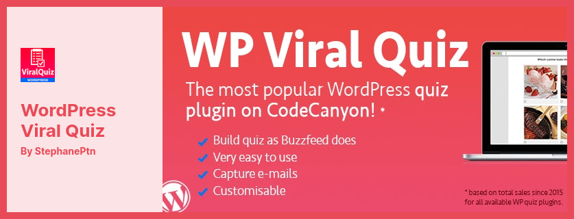 WordPress Viral Quiz Plugin - Plugin BuzzFeed Quiz Builder para WordPress