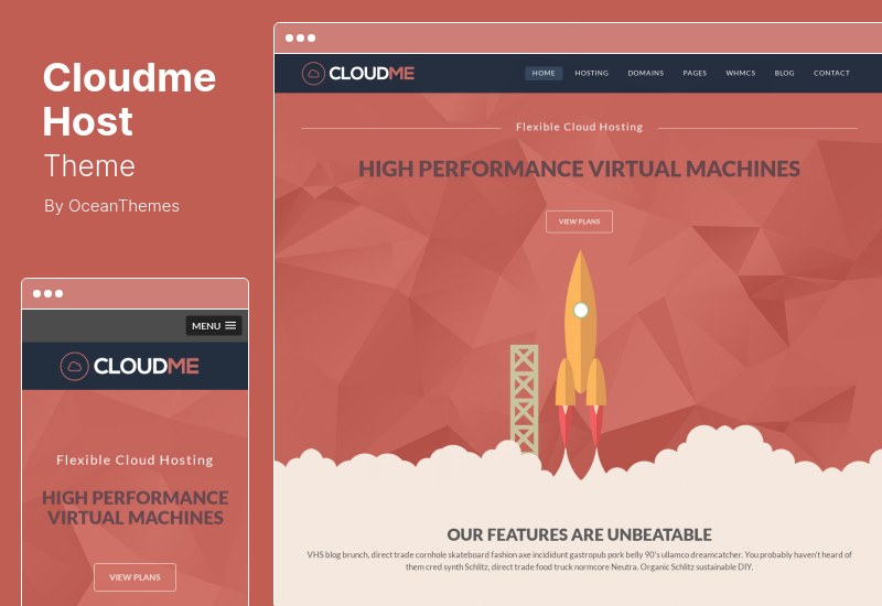 سمة مضيف Cloudme - سمة استضافة WordPress