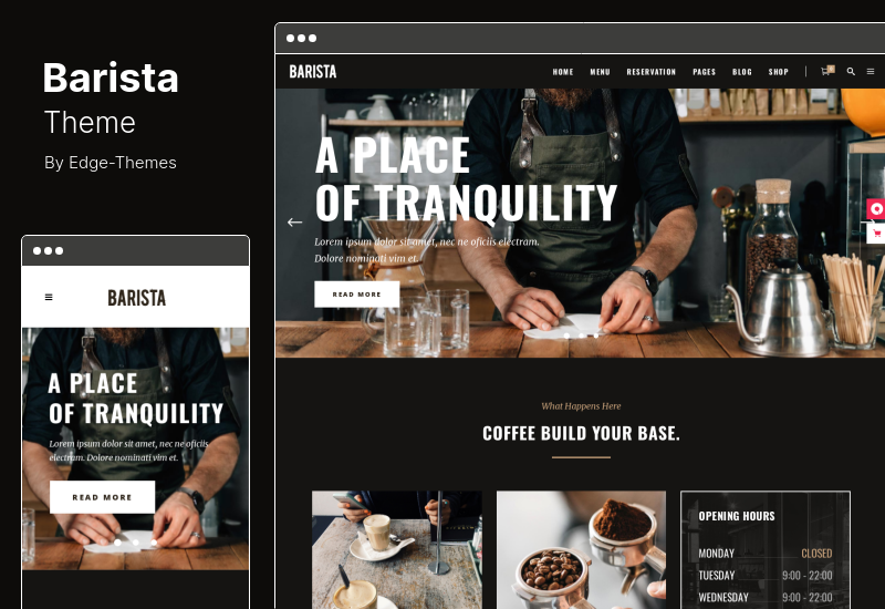 Tema Barista - Tema WordPress Modern untuk Kafe dan Bar Kedai Kopi