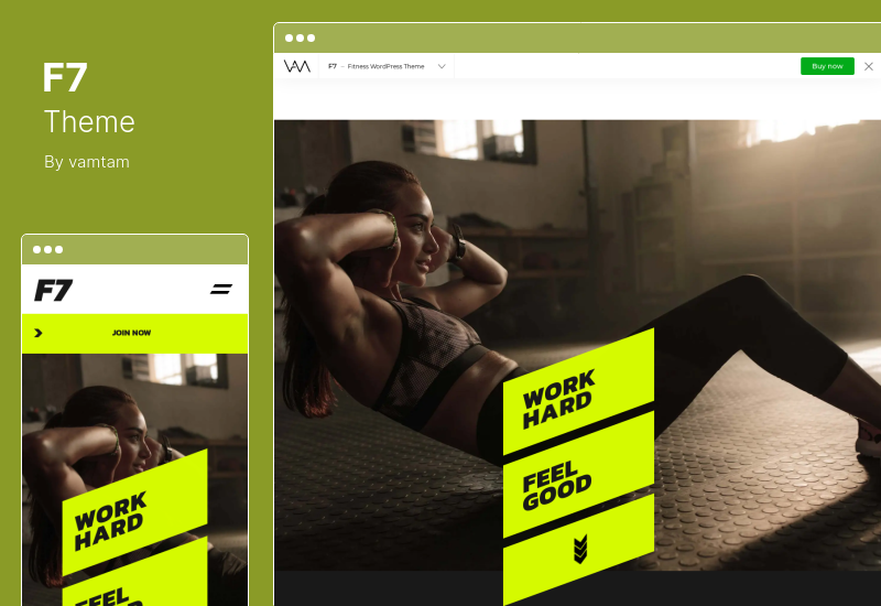 F7-Theme - Fitness-Studio WordPress-Thema