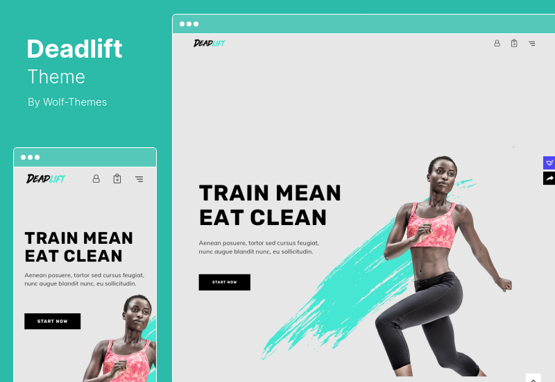 Tema Deadlift - Tema WordPress pentru culturism Fitnesss