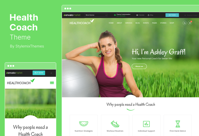 Tema Health Coach - Tema WordPress Personal Trainer