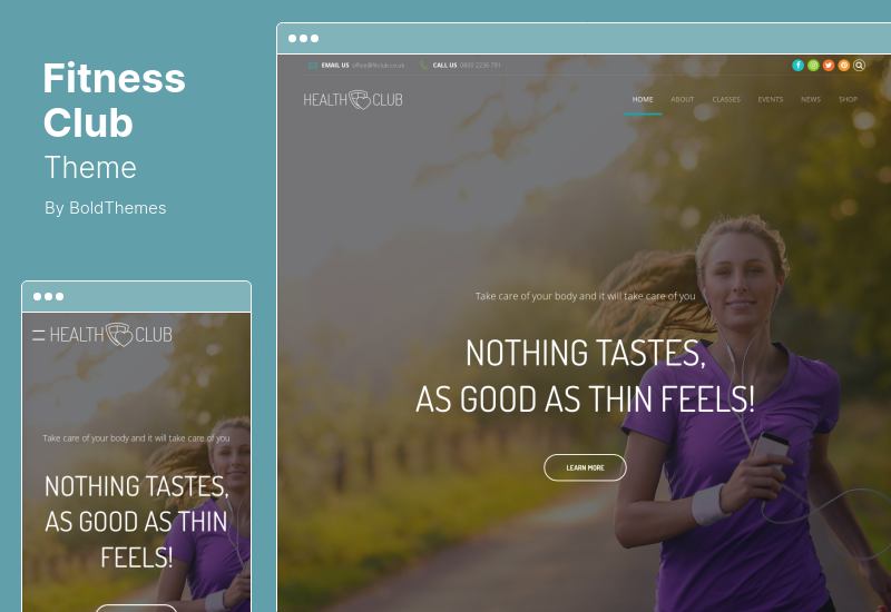 Fitness-Club-Thema - Health Gym WordPress-Theme