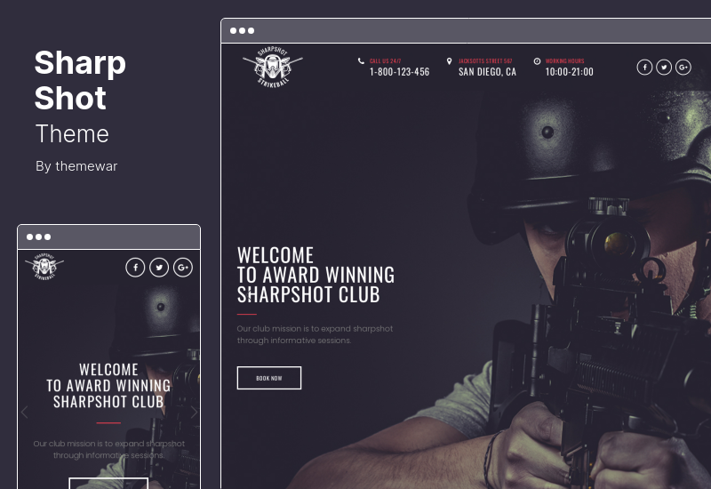 Tema SharpShot - Tema de WordPress receptivo