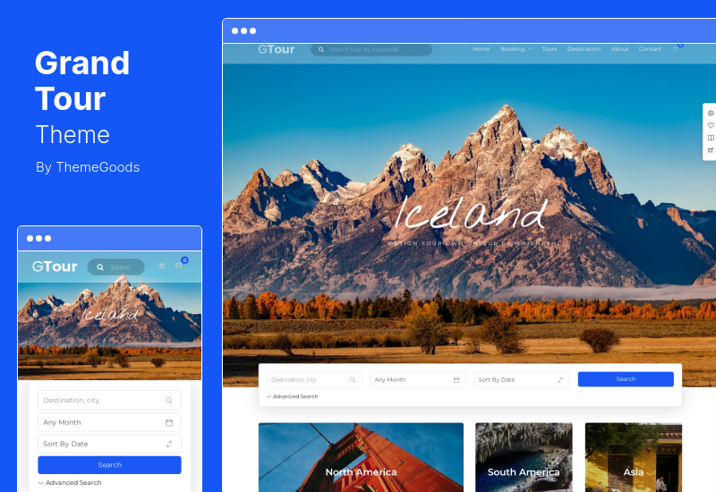 Grand Tour Theme - Travel Agency WordPress 主题