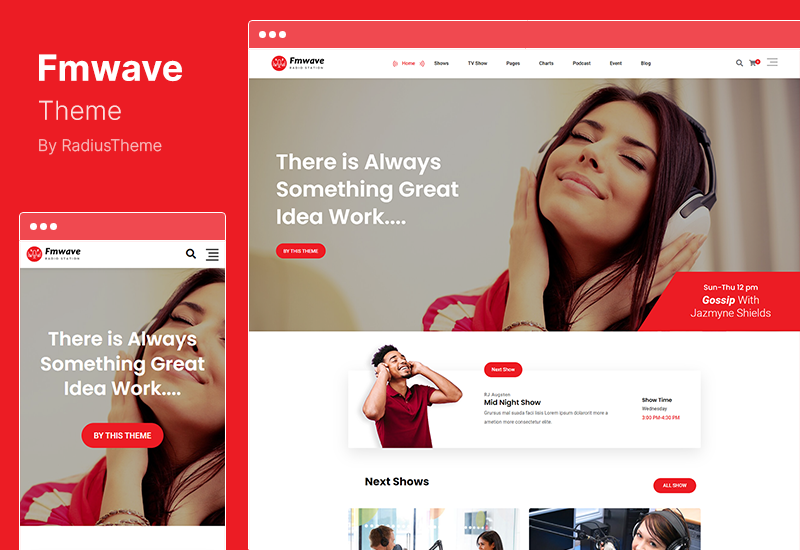 ธีม Fmwave - สถานีวิทยุ WordPress Theme