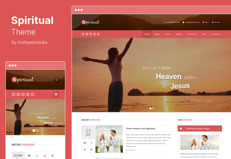 Tema Espiritual - Tema WordPress Igreja