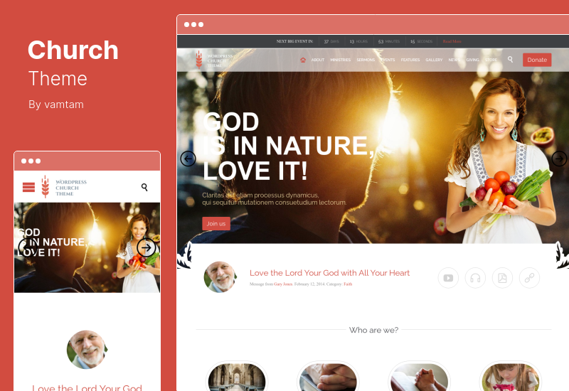 Tema Gereja - Tema WordPress Gereja