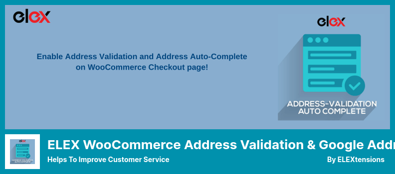 ELEX WooCommerce Address Validation & Google Address Autocomplete Plugin – Hilft, den Kundenservice zu verbessern