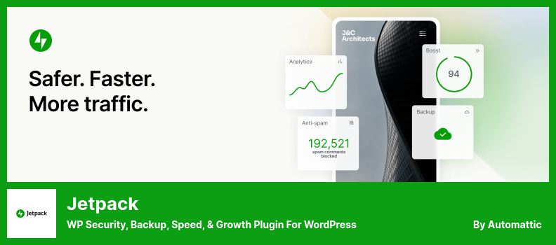 Wtyczka Jetpack - WP Security, Backup, Speed ​​i Growth Plugin dla WordPress