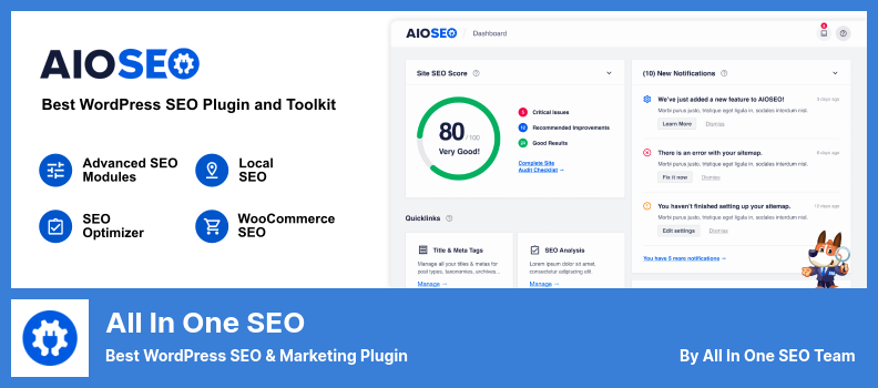 الكل في واحد SEO Plugin - أفضل WordPress SEO & Marketing Plugin