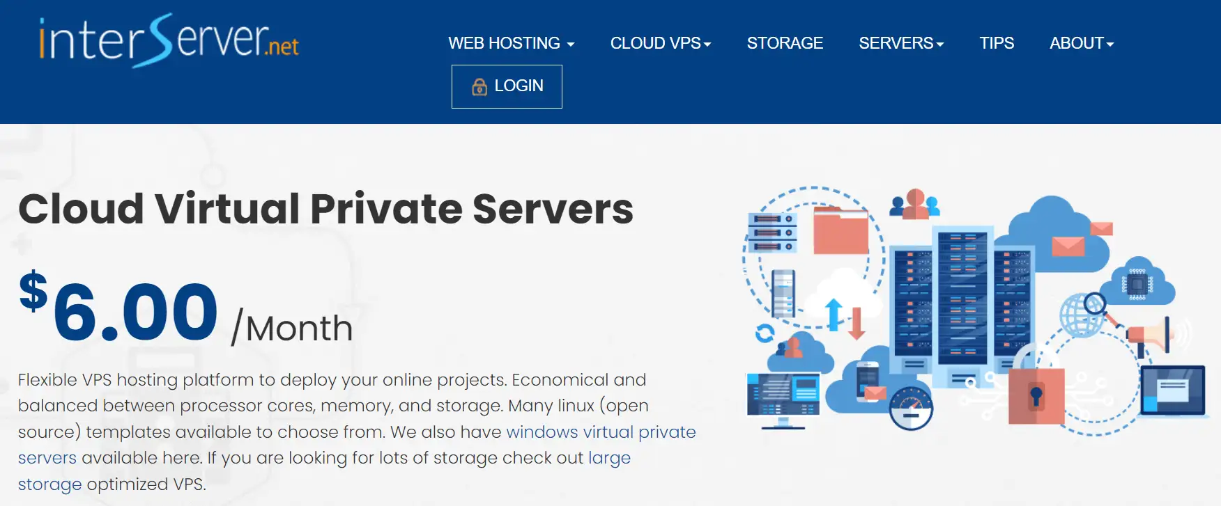 InterServer è uno dei migliori web hosting per sviluppatori.