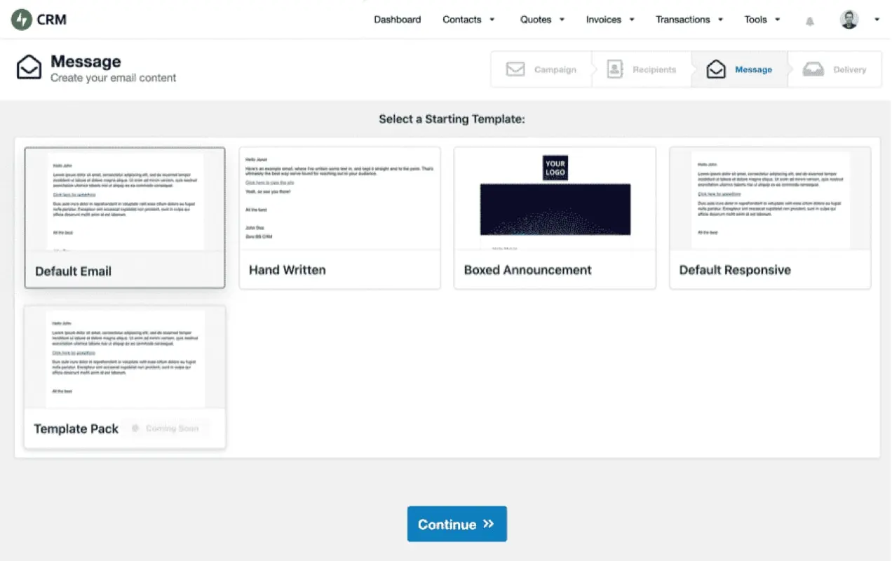 在 Jetpack CRM 中創建電子郵件