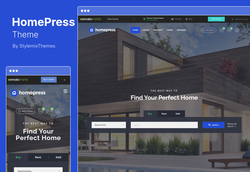 HomePress 主題 - 房地產 WordPress 主題