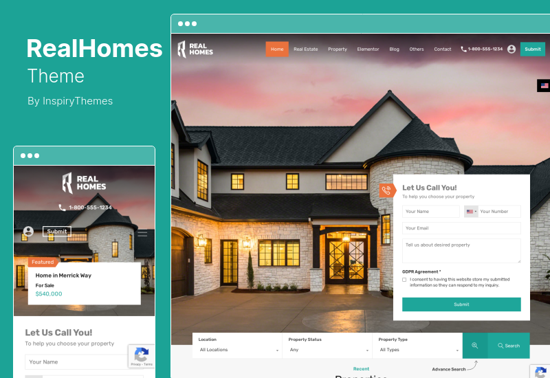 Tema RealHomes - Tema WordPress de Aluguel de Venda de Imóveis