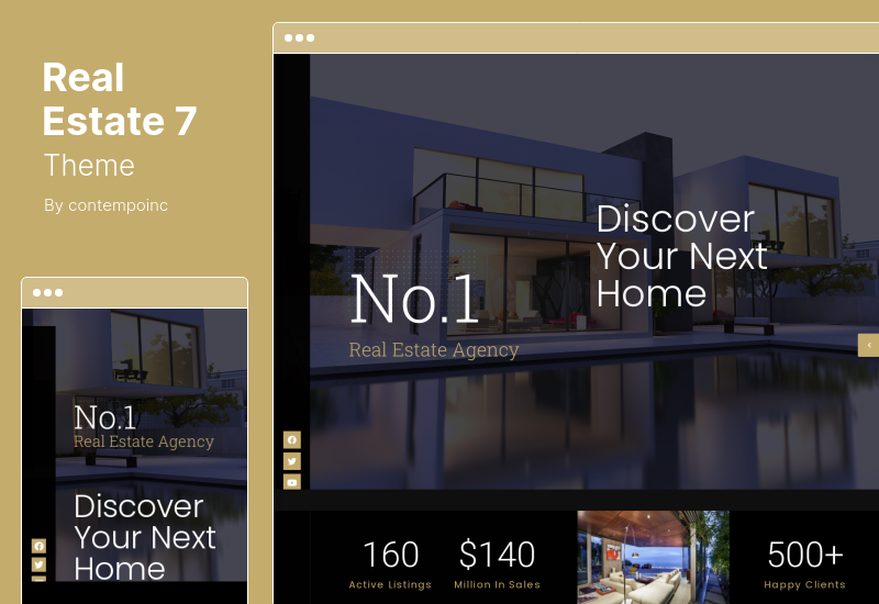 Tema Real Estate 7 - Tema WordPress imobiliară responsive