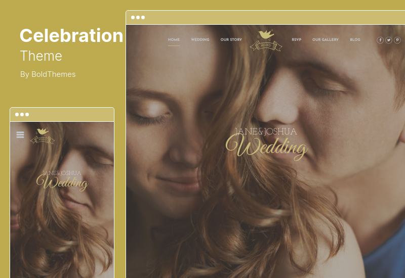 Tema della celebrazione - Tema WordPress per la riunione della classe di matrimonio