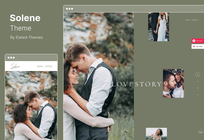 Solene Theme - Hochzeitsfotografie WordPress Theme