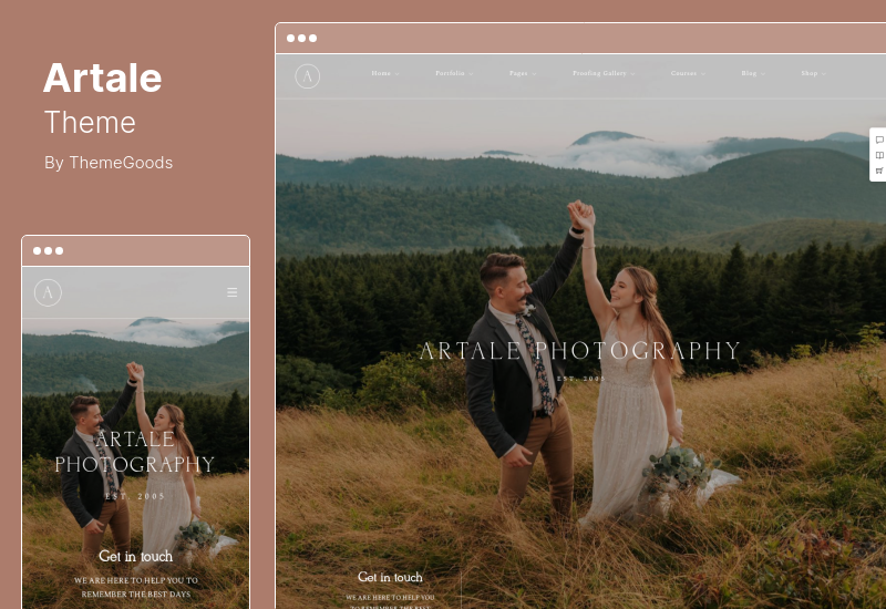 Artale Theme - Тема WordPress для свадебной фотографии