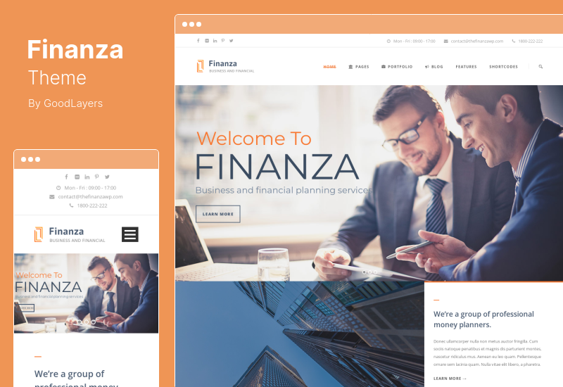 Finanza-Theme - Business Financial WordPress Theme