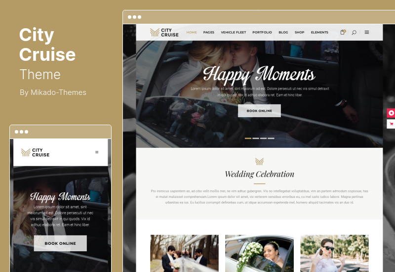 ธีมล่องเรือในเมือง - ธีม WordPress ลีมูซีนและรถเช่า