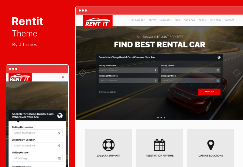 Rentit Theme - Tema WordPress Penyewaan Mobil Kendaraan Serbaguna