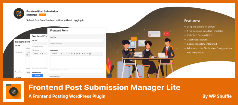 برنامج Frontend Post Submission Manager Lite Plugin - ملحق WordPress للنشر الأمامي