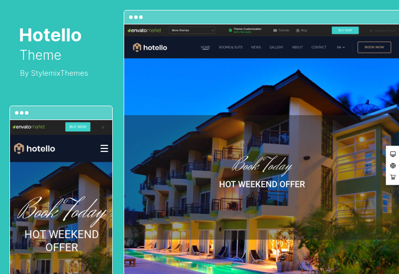 Tema Hotello - Tema de WordPress para reservas de hotel