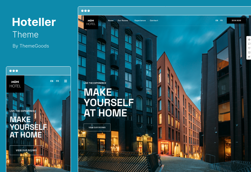 Hoteller Theme - Tema de WordPress para reservas de hotel