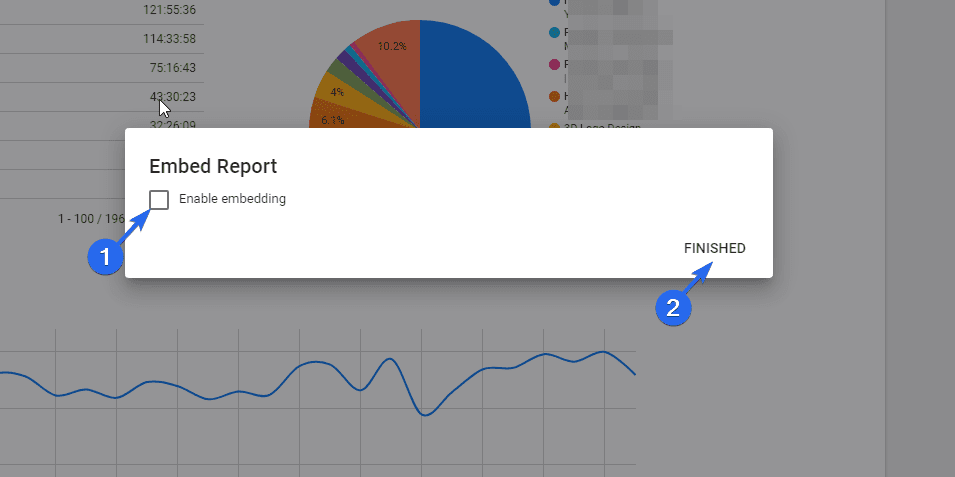 Décochez Activer l'intégration et cliquez sur Terminé