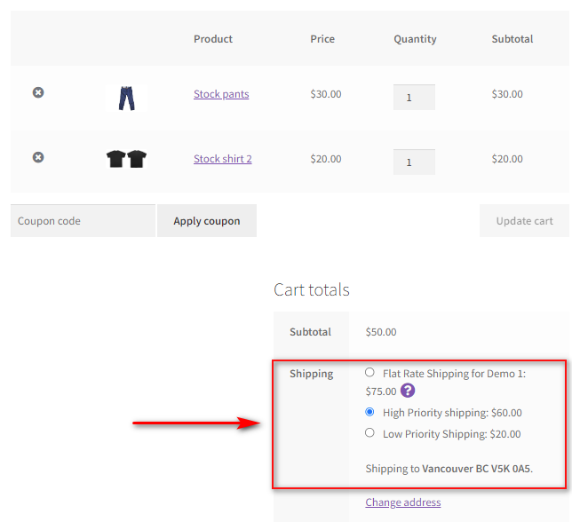 添加 woocommerce 统一运费预览