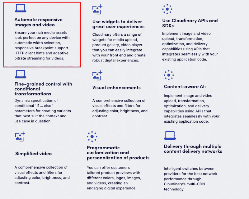 Servir des images correctement dimensionnées avec Cloudinary -Source : Cloudinary