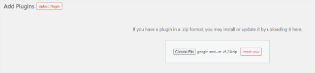 upload and install wordpress plugin