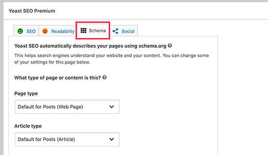 Yoast SEO Schema