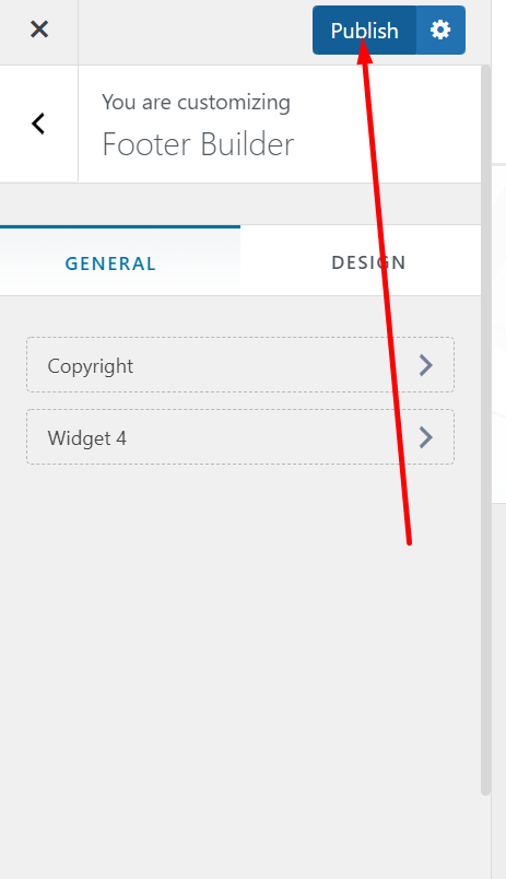 Edit footer in WordPress 