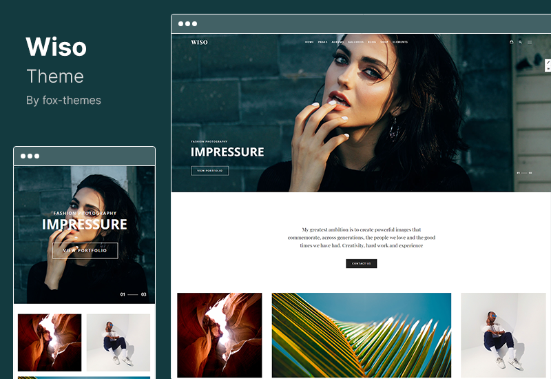 Wiso Theme - Тема WordPress для фотографии