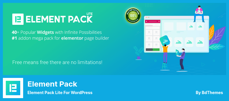 ปลั๊กอิน Element Pack - Element Pack Lite สำหรับ WordPress