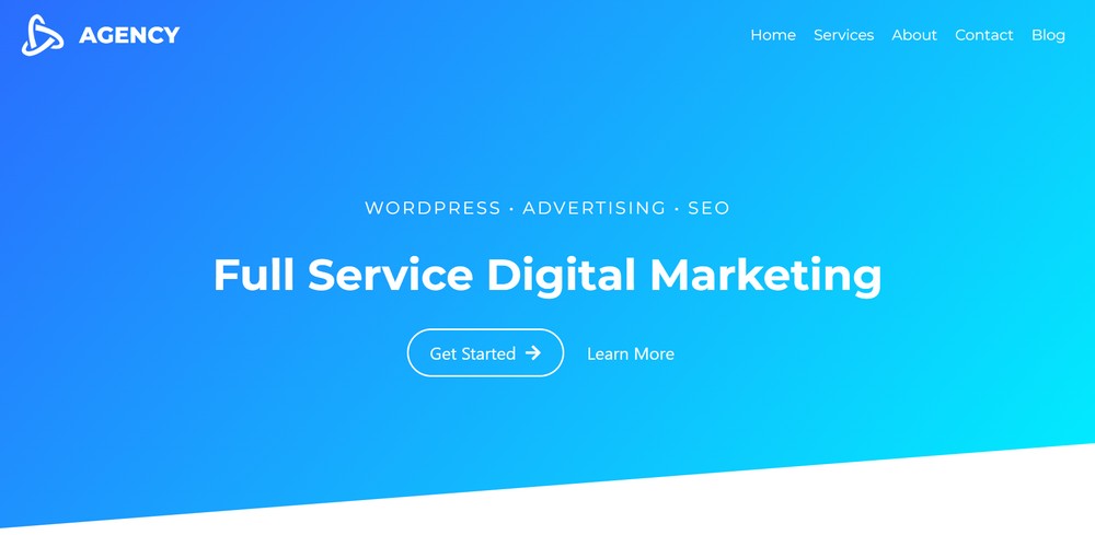 Demo der Agentur für digitales Marketing von Kadence WP