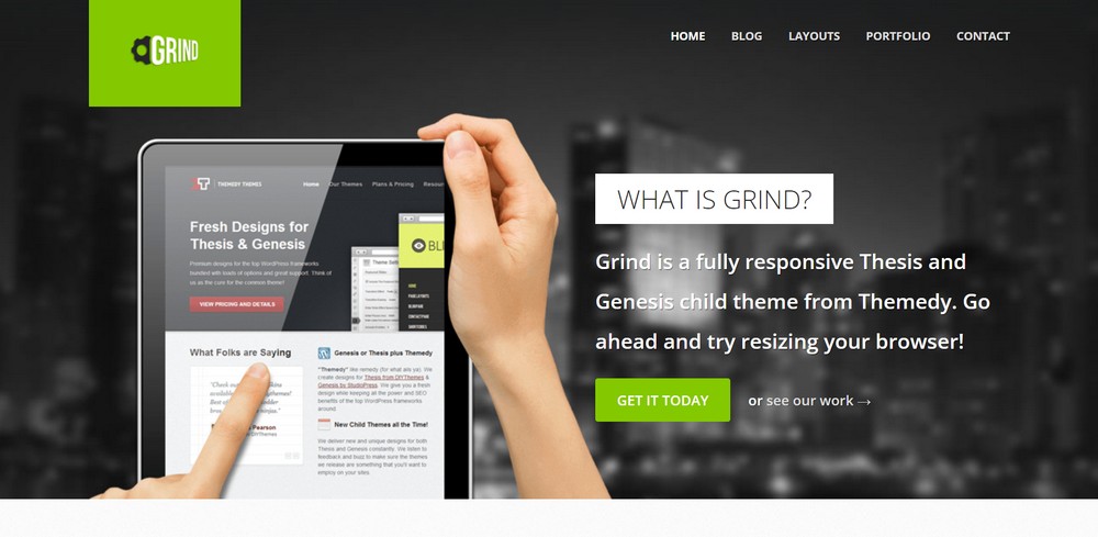 Plantilla de agencia creativa Grind