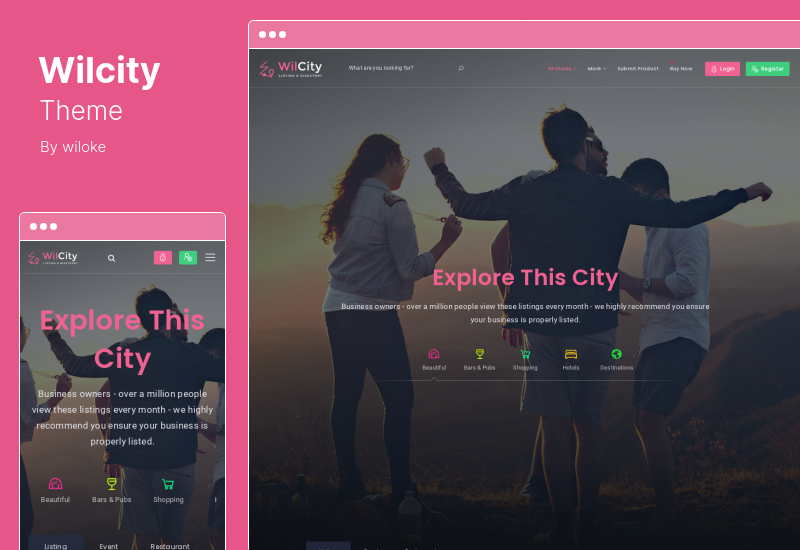 Tema Wilcity - Tema de WordPress para listado de directorios