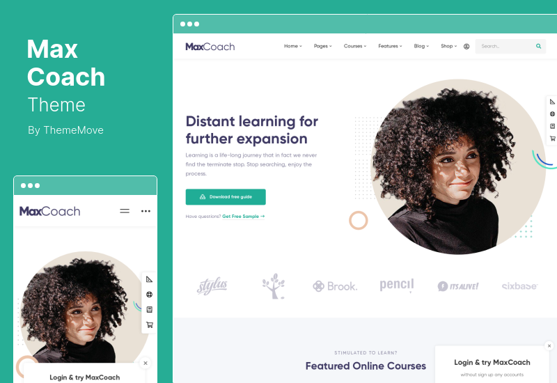 MaxCoach Teması - Çevrimiçi Kurslar, Kişisel Koçluk ve Eğitim WordPress Teması