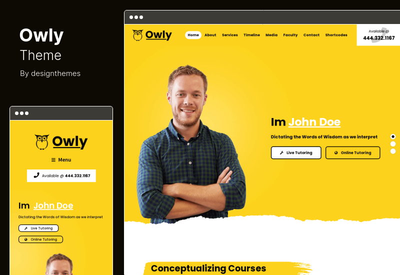 Tema Owly - Tema WordPress per tutoraggio ed e-learning