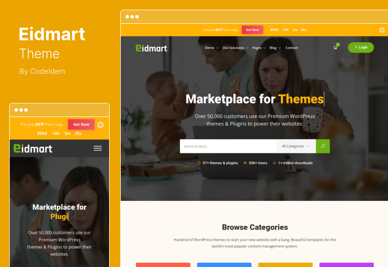 Tema Eidmart - Tema de WordPress para el mercado digital