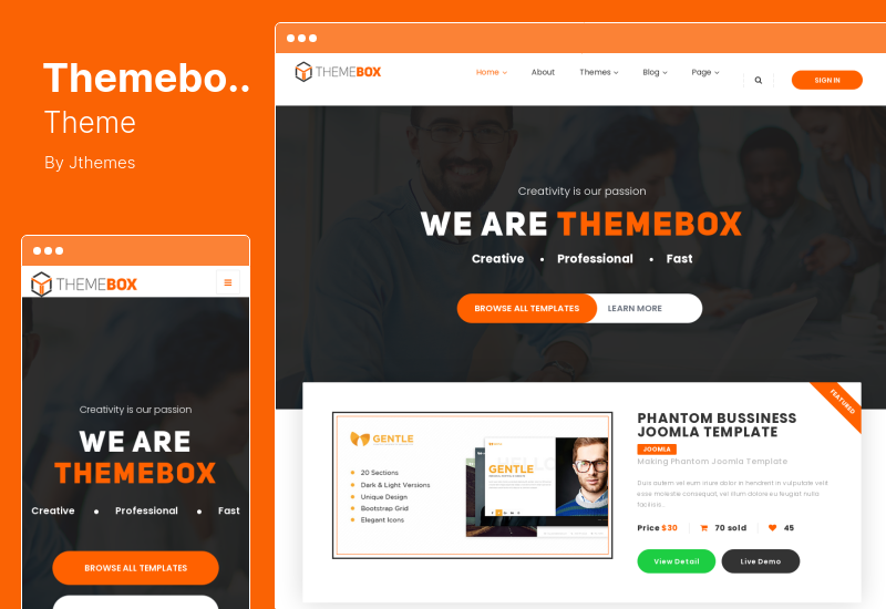 Themebox-Thema - Digitale Produkte eCommerce WordPress-Thema