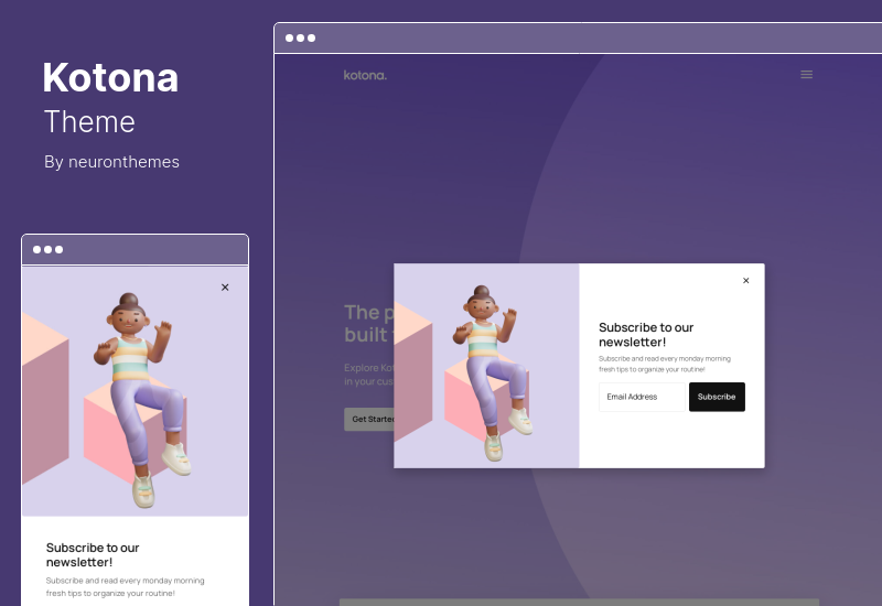 Tema Kotona - Tema WordPress da página de destino do software e do aplicativo